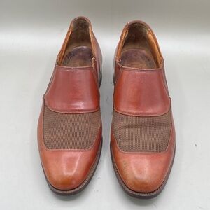 Florsheim Men's Tan and Brown Leather Slip-Ons (lot 432)